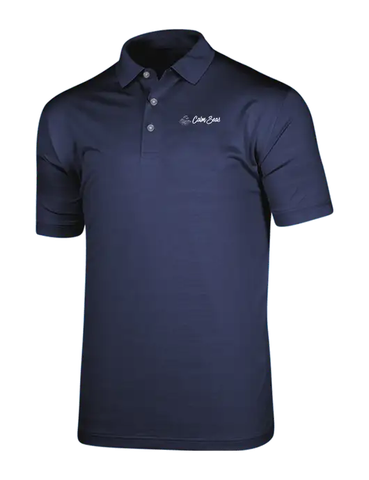 Callaway Vibrant Navy Ventilated Polo w/Calm Seas Psychotherapy Logo