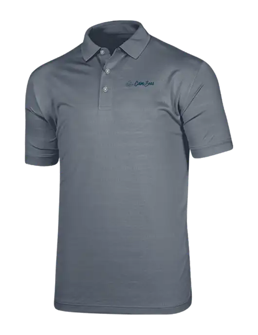 Callaway Vibrant Light Grey Ventilated Polo w/Calm Seas Psychotherapy Logo