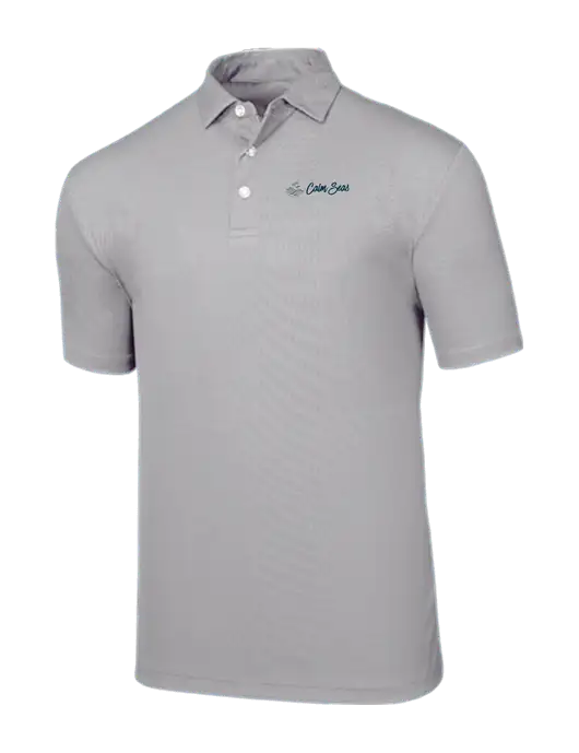 Callaway Birdseye Light Grey Polo w/Calm Seas Psychotherapy Logo
