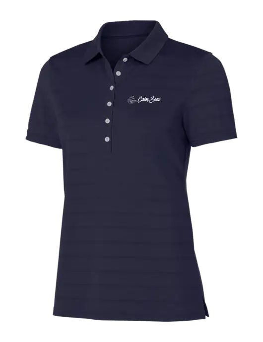 Callaway Womens Navy Ventilated Polo w/Calm Seas Psychotherapy Logo