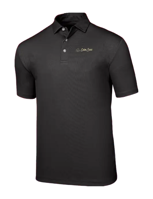 Callaway Birdseye Black Polo w/Calm Seas Psychotherapy Logo