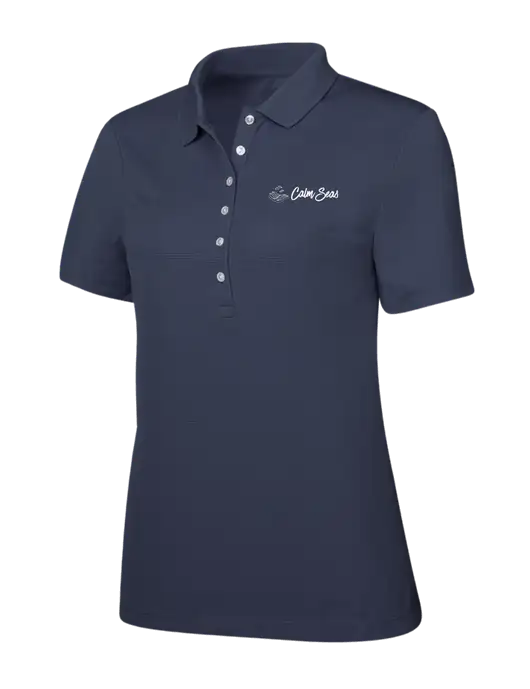 Callaway Womens Ottoman Navy Polo w/Calm Seas Psychotherapy Logo