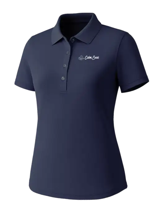 Callaway Womens Core Navy Performance Polo w/Calm Seas Psychotherapy Logo