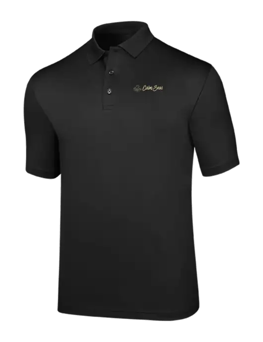 Callaway Opti-Dri Black Chev Polo w/Calm Seas Psychotherapy Logo