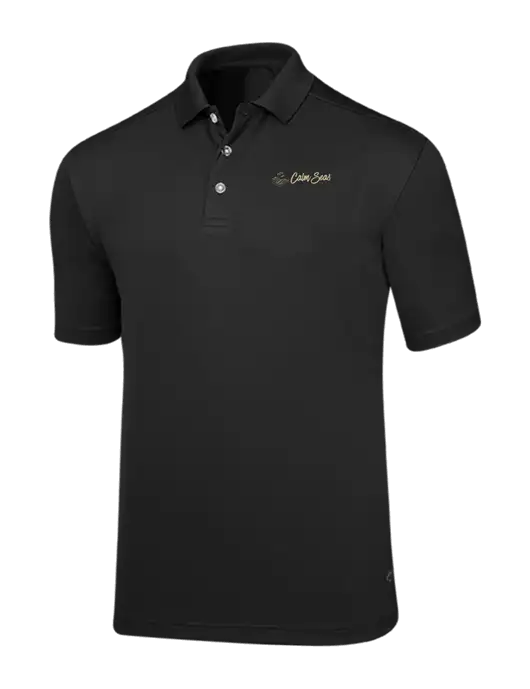 Callaway Core Black Performance Polo w/Calm Seas Psychotherapy Logo