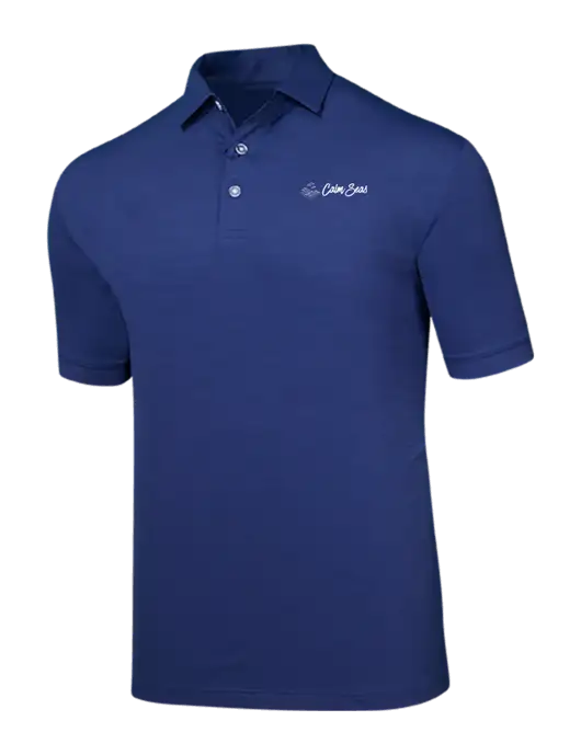 Callaway Navy Fashion Tonal Polo w/Calm Seas Psychotherapy Logo