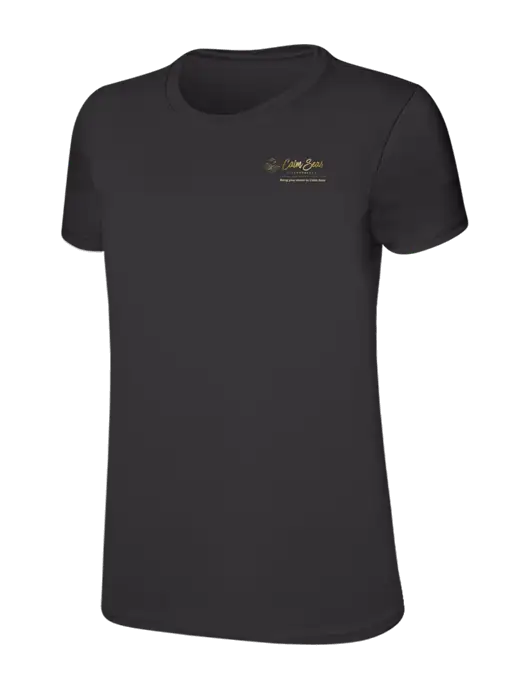 Womens Ring Spun Charcoal 4.5 oz T-Shirt w/Calm Seas Psychotherapy Logo