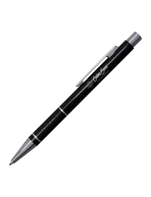 St George Black Pen - Blue Ink w/Calm Seas Logo