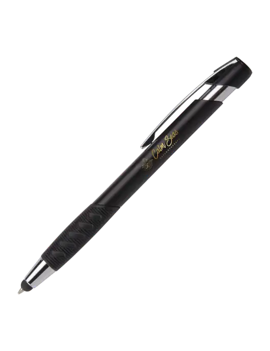 Alize Black Stylus Black Ink Pen w/Calm Seas Logo