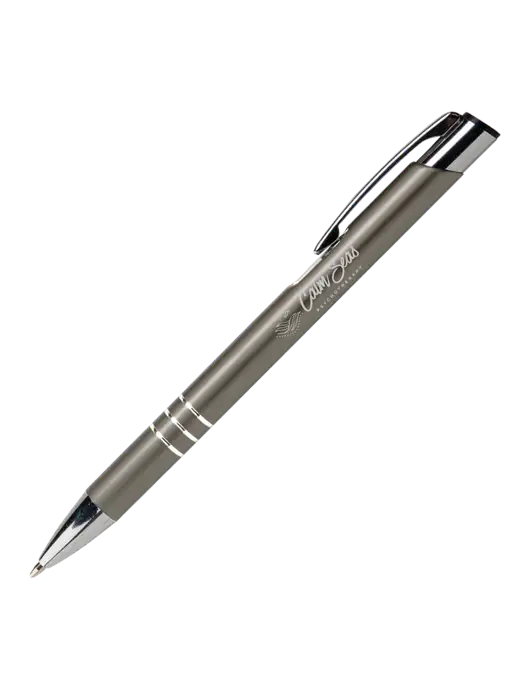 Laurent Gunmetal Pen - Black Ink w/Calm Seas Logo