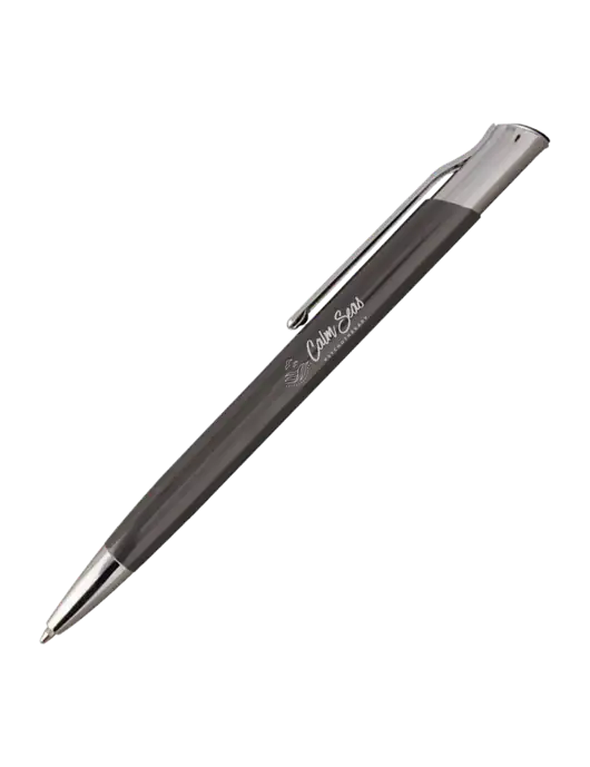 San Malo Gunmetal Pen - Black Ink w/Calm Seas Logo
