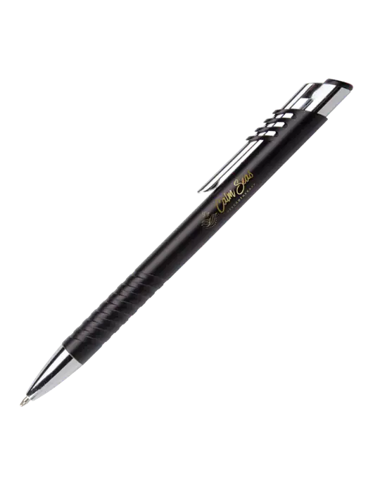 Schirhart Black Pen - Black Ink w/Calm Seas Logo