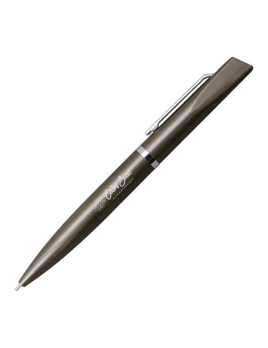 Santos Gunmetal Pen - Black Ink w/Calm Seas Logo