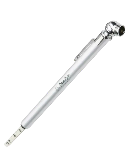 Quick View Silver Tire Gauge w/Calm Seas Logo