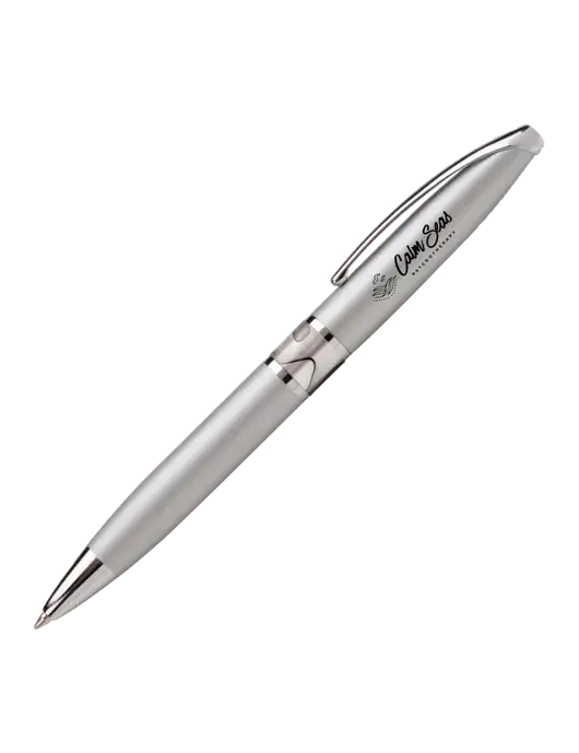 Illusion Silver Pen - Black Ink w/Calm Seas Logo