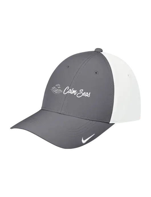 Nike Dark Grey/White Dri-FIT Legacy Cap w/Calm Seas Psychotherapy Logo