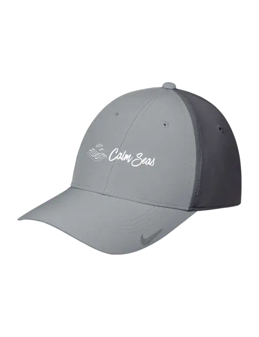 Nike Light Grey/Dark Grey Dri-FIT Legacy Cap w/Calm Seas Psychotherapy Logo