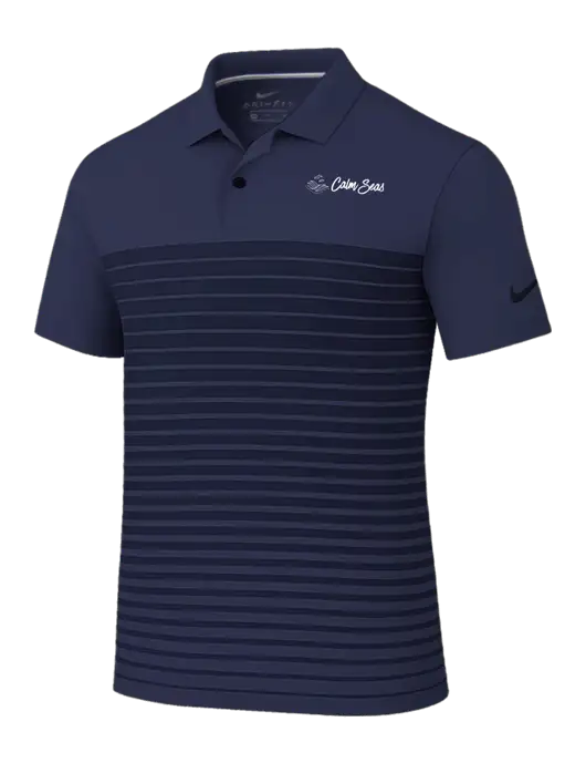 Nike Navy Dri-FIT Vapor Block Polo w/Calm Seas Psychotherapy Logo