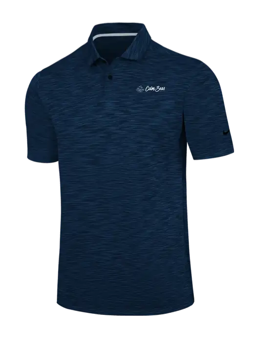 Nike Navy Dri-FIT Vapor Space Dyed Polo w/Calm Seas Psychotherapy Logo