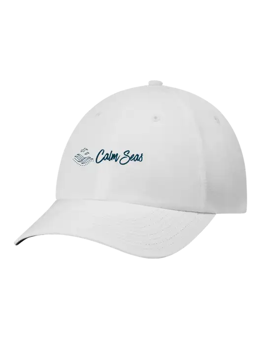 Richardson Relaxed Performance Lite White Cap w/Calm Seas Psychotherapy Logo