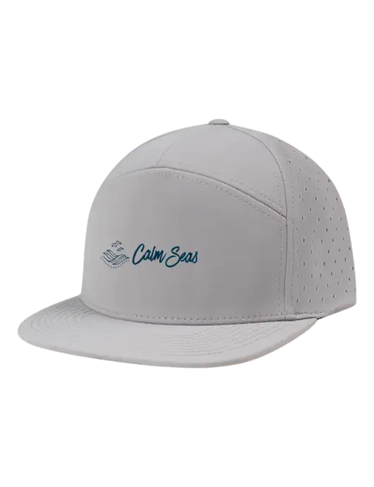 Richardson Light Grey Cannon Cap w/Calm Seas Psychotherapy Logo