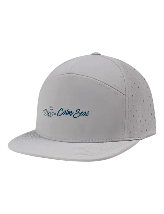 Richardson Light Grey Cannon Cap w/Calm Seas Psychotherapy Logo
