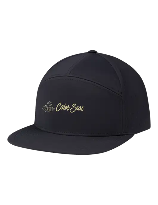 Richardson Black Cannon Cap w/Calm Seas Psychotherapy Logo