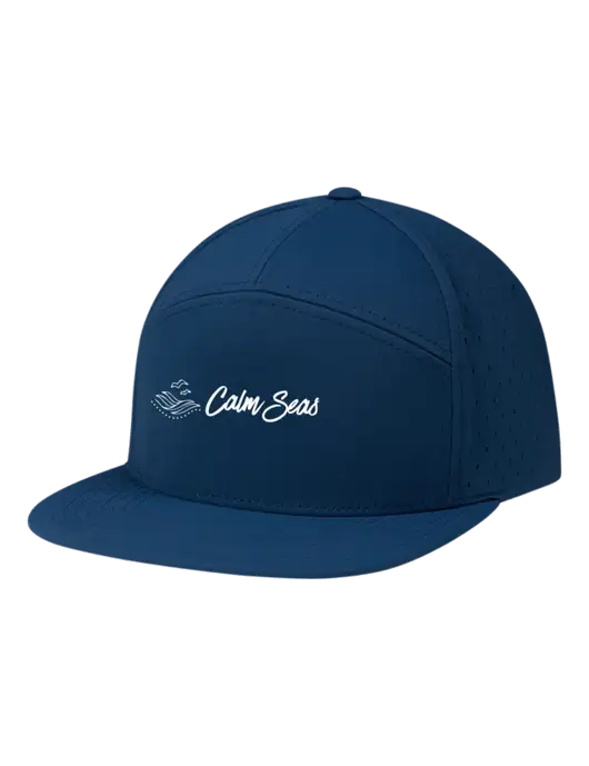 Richardson Light Navy Cannon Cap w/Calm Seas Psychotherapy Logo