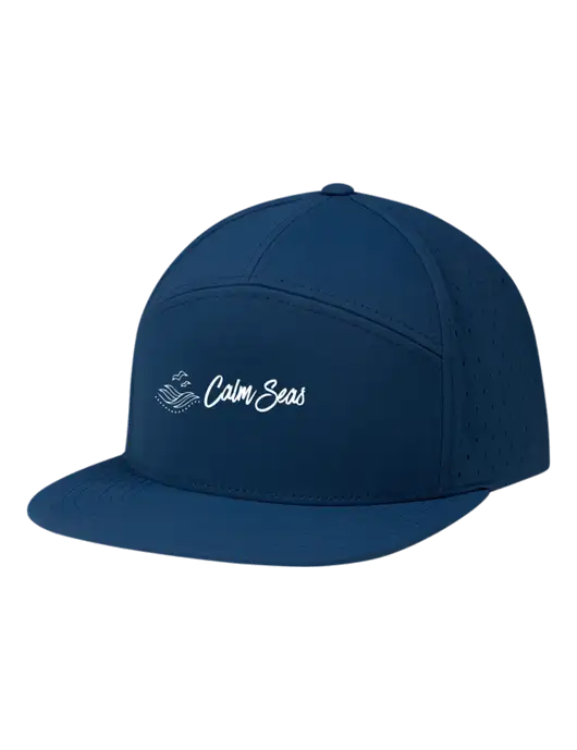 Richardson Light Navy Cannon Cap w/Calm Seas Psychotherapy Logo