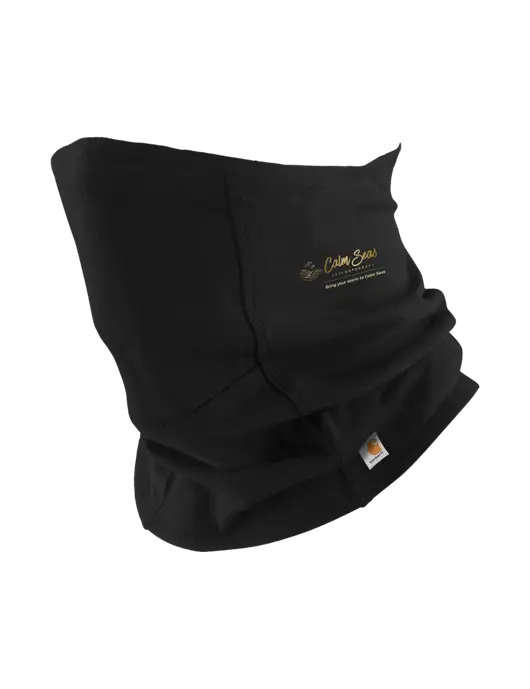 Carhartt Black Cotton Blend Filter Pocket Gaiter w/Calm Seas Psychotherapy Logo