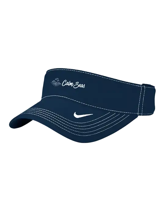 Nike Navy Dri-FIT Ace Visor w/Calm Seas Psychotherapy Logo