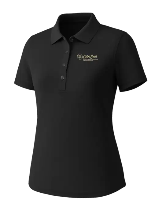 Callaway Womens Core Black Performance Polo w/Calm Seas Institute Logo