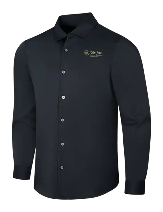 Black City Stretch Shirt w/Calm Seas Institute Logo