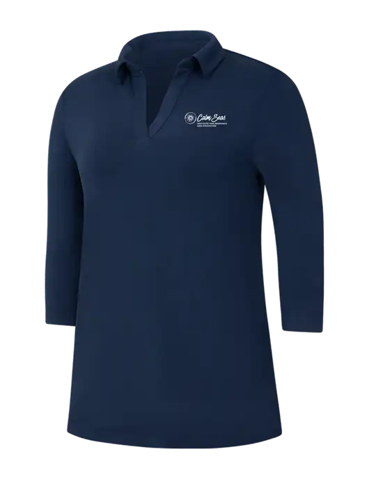 Navy Womens Luxe Knit Tunic w/Calm Seas Institute Logo