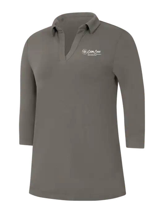 Womens Dark Grey Luxe Knit Tunic w/Calm Seas Institute Logo