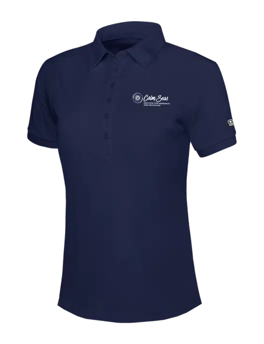 OGIO Womens Navy Jewel Polo w/Calm Seas Institute Logo