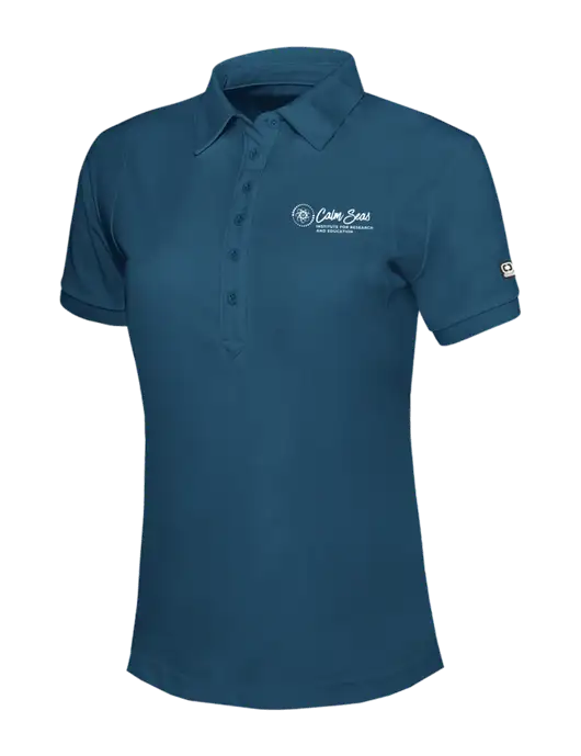 OGIO Womens Light Navy Jewel Polo w/Calm Seas Institute Logo